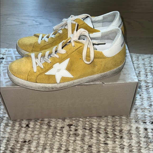 Golden Goose Yellow Sneakers sz 7 / 37 - Picture 5 of 8